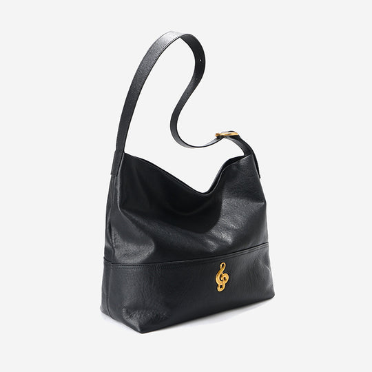 Damen Hobo Handtasche aus feinem Leder mit goldenen Akzenten Nord Taschen