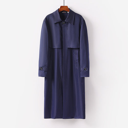 Damen leichter Trenchcoat mit verdeckter Knopfleiste und Schultercape Nord Taschen