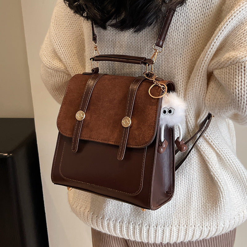 Damen elegante Handtasche mit strukturiertem Obermaterial und hochwertigem Velours Nord Taschen