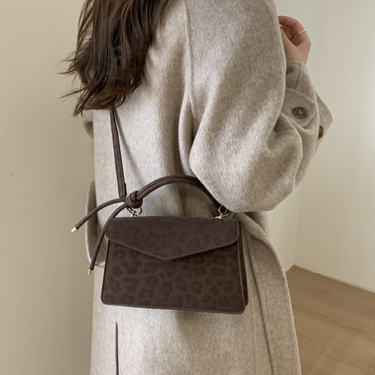 Damen Umhängetasche mit elegantem Leopardenmuster und abnehmbarem Schulterriemen Nord Taschen