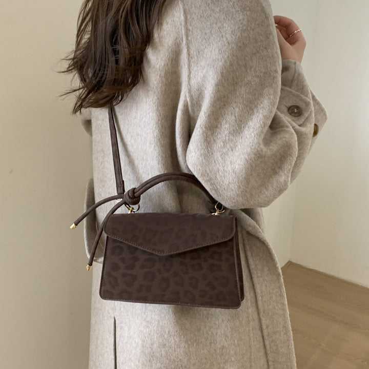 Damen Umhängetasche mit elegantem Leopardenmuster und abnehmbarem Schulterriemen Nord Taschen