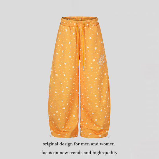 Damen Weite Palazzo-Loungehose mit Komfortbund, Tunnelzug und verstellbarem Saum Nord Taschen