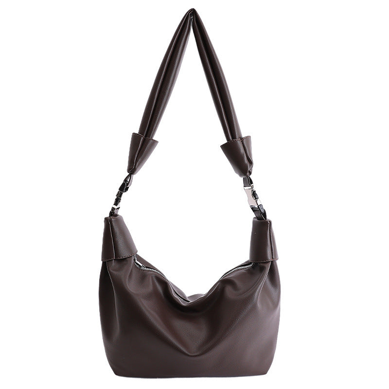 Damen Hobo-Tasche aus hochwertigem Kunstleder mit elastischem Tragegriff Nord Taschen