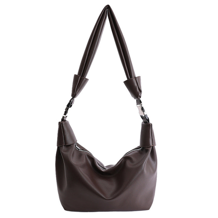 Damen Hobo-Tasche aus hochwertigem Kunstleder mit elastischem Tragegriff Nord Taschen