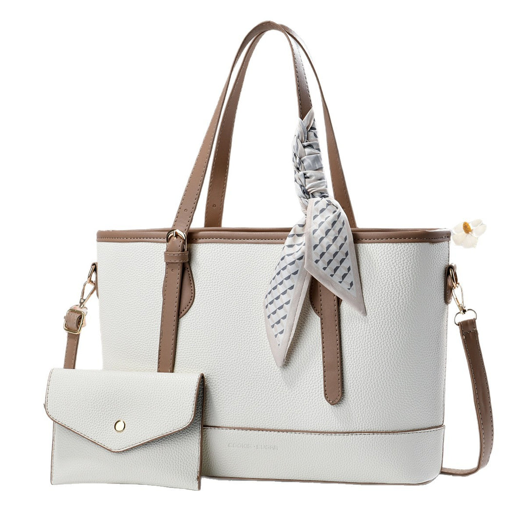 Damen elegante Shopper-Tasche mit abnehmbarem Mini-Portemonnaie Nord Taschen