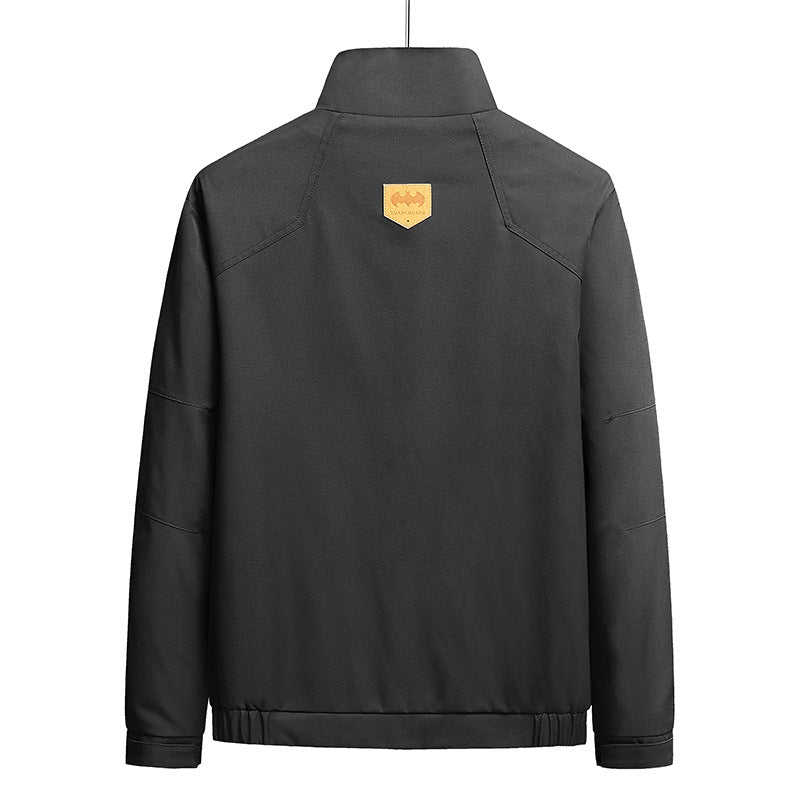 Herren Leichte Softshell-Übergangsjacke im Utility-Minimalstil mit hochschließendem Stehkragen und verdecktem Reißverschluss Nord Taschen