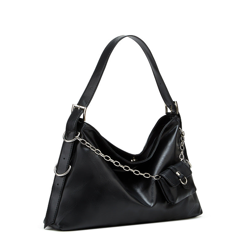 Damen Hobo-Tasche mit elegantem Faltendesign und praktischen Reißverschlussfächern Nord Taschen
