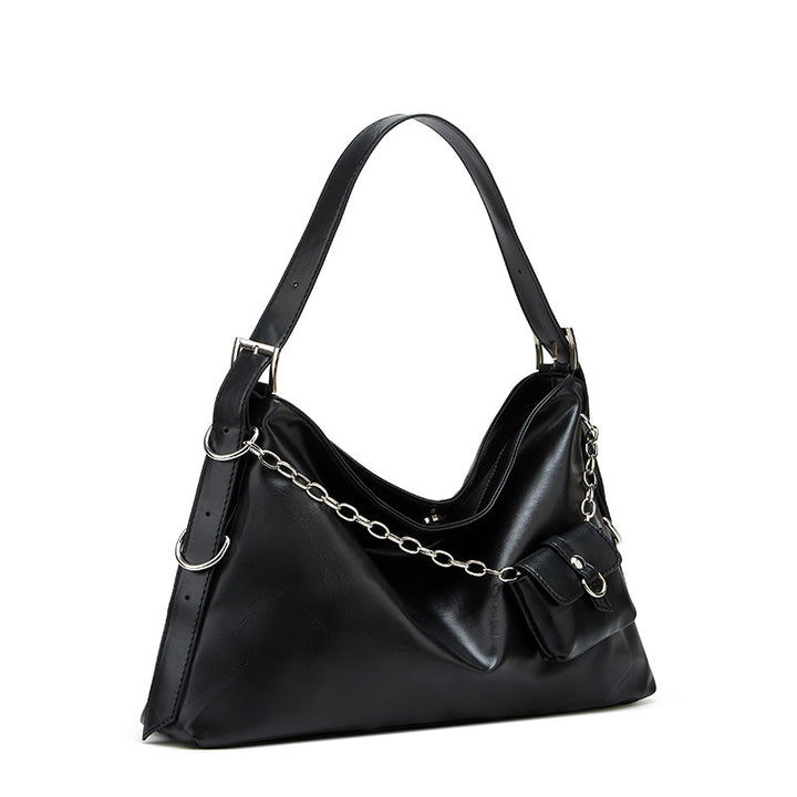 Damen Hobo-Tasche mit elegantem Faltendesign und praktischen Reißverschlussfächern Nord Taschen