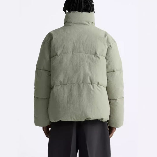 Herren Kurz geschnittener Pufferblouson aus Daunenoptik mit hohem Stehkragen und Pattentaschen Nord Taschen