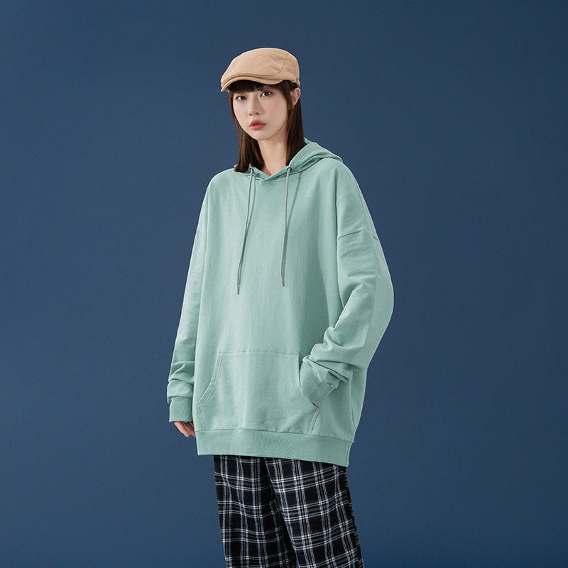 Damen Oversize-Kapuzenpullover mit Kängurutasche, tiefem Schulterfall und verstellbarer Kordel Nord Taschen