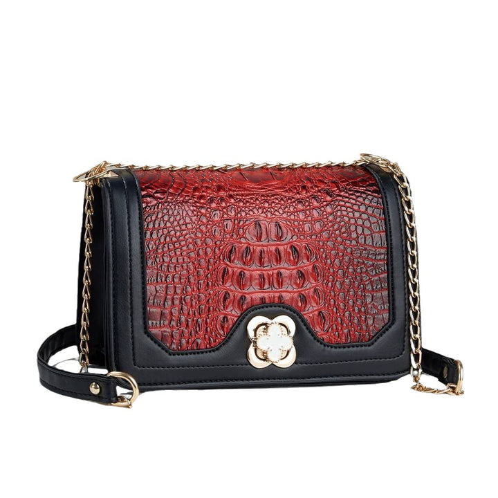 Damen Umhängetasche mit Croco-Prägung von Nord Taschen