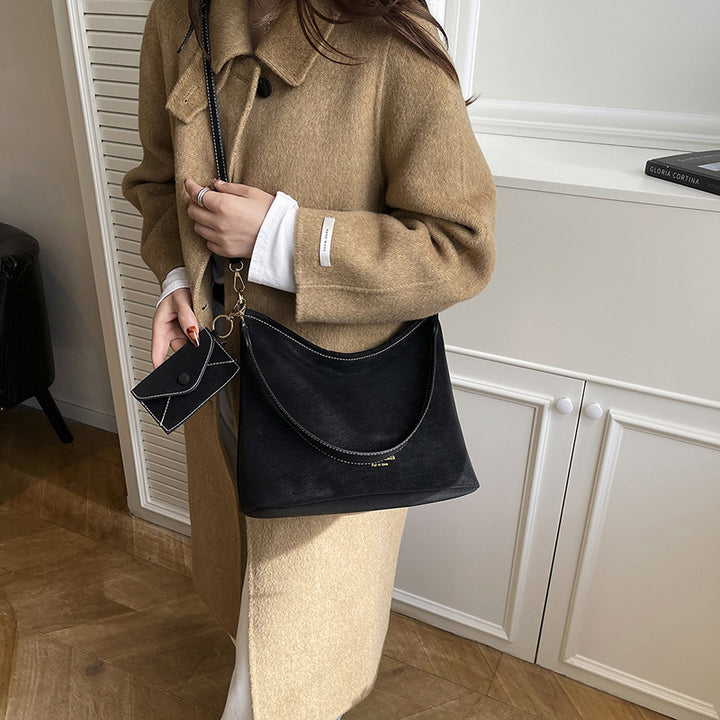 Damen modische Umhängetasche mit abnehmbarem Anhänger und elegantem Design Nord Taschen