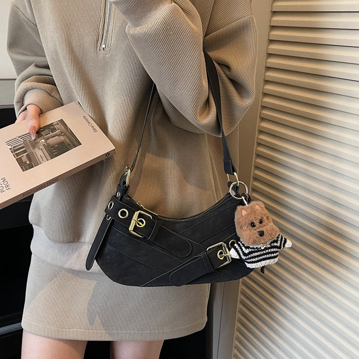 Damen Umhängetasche mit verspieltem Tieranhänger und elegantem Design Nord Taschen
