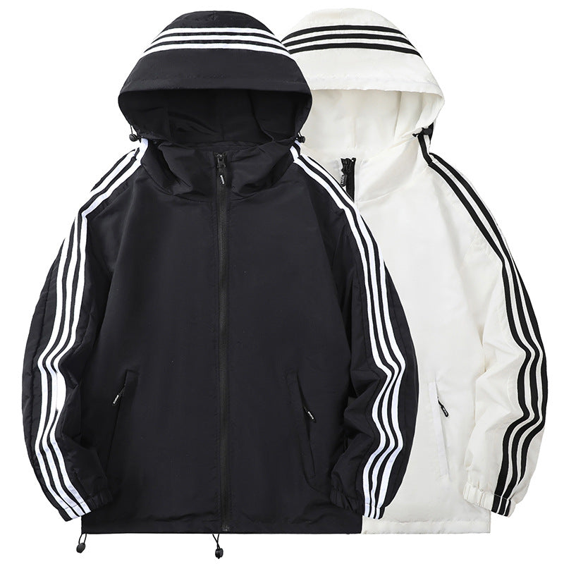 Herren Sportliche Übergangsjacke mit Kapuze und reflektierenden Akzenten Nord Taschen