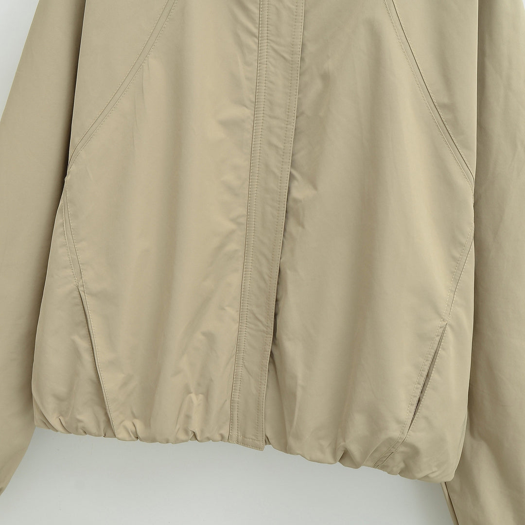 Damen Leichte Regen- und Windjacke mit Stehkragen, verdecktem Reißverschluss und elastischem Saum Nord Taschen