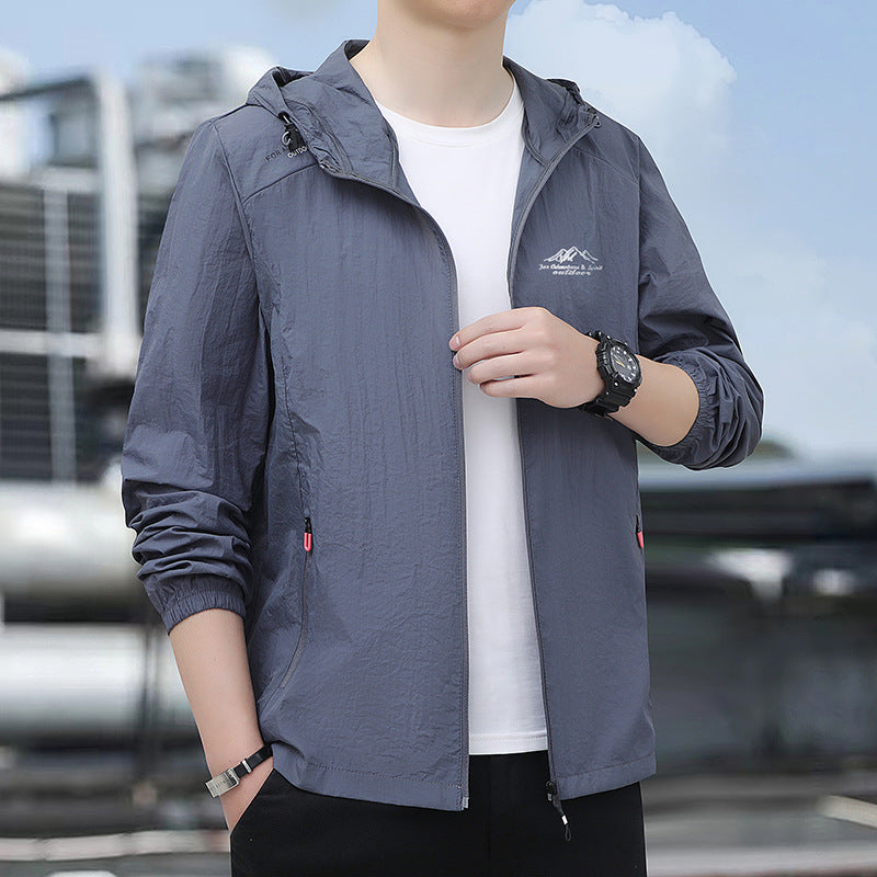 Herren Leichte Windjacke Nord Taschen