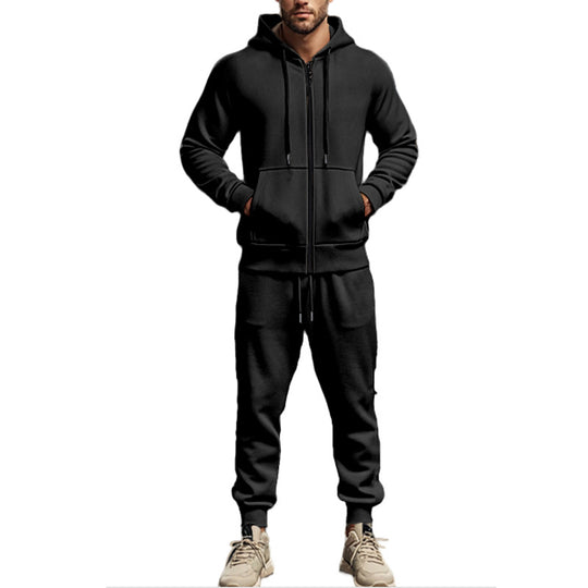 Herren Komplettes Sweatset mit Reißverschluss-Hoodie und tapered Jogginghose Nord Taschen