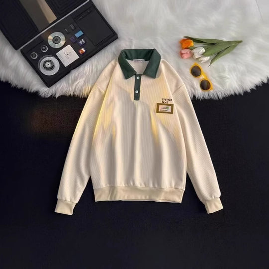 Herren Sportlicher Stehkragenpullover Nord Taschen