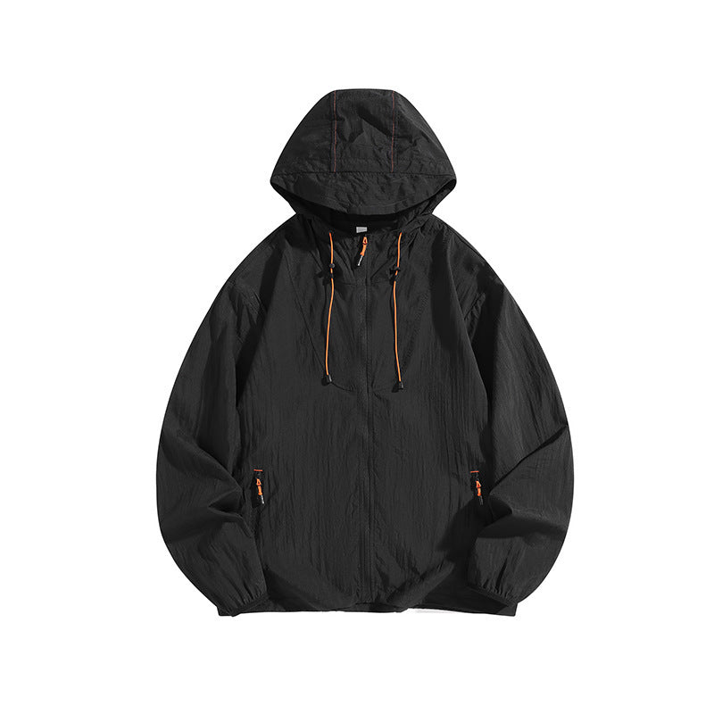 Herren Leichte Outdoorjacke mit Kapuze und praktischen Reißverschlusstaschen Nord Taschen
