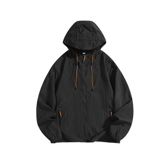 Herren Leichte Outdoorjacke mit Kapuze und praktischen Reißverschlusstaschen Nord Taschen