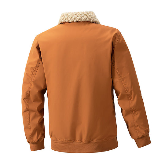 Herren Bomberjacke mit Teddykragen und wasserabweisendem Außenmaterial Nord Taschen