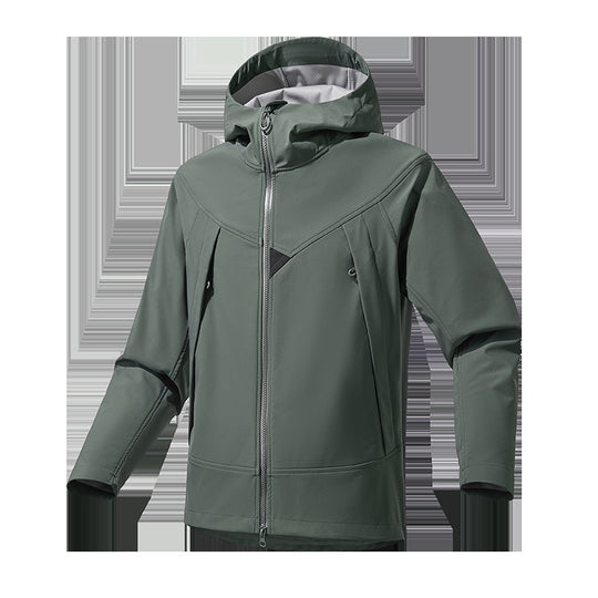 Herren Leichte Softshell‑Hoodiejacke mit winddichter atmungsaktiver Membran und ergonomischem Schnitt Nord Taschen