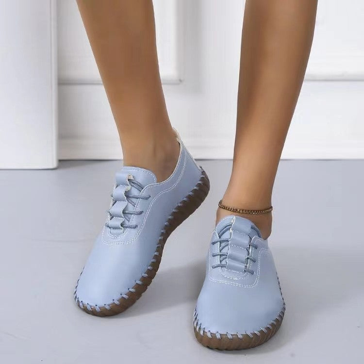 Damen Leichte Sneaker mit handgenähter Ziernaht und flexibler Profilsohle Nord Taschen