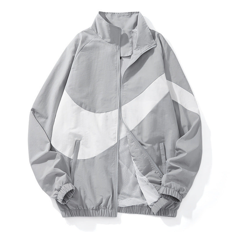 Herren Sportliche Übergangsjacke mit hohem Kragen und seitlichen Reißverschlusstaschen Nord Taschen