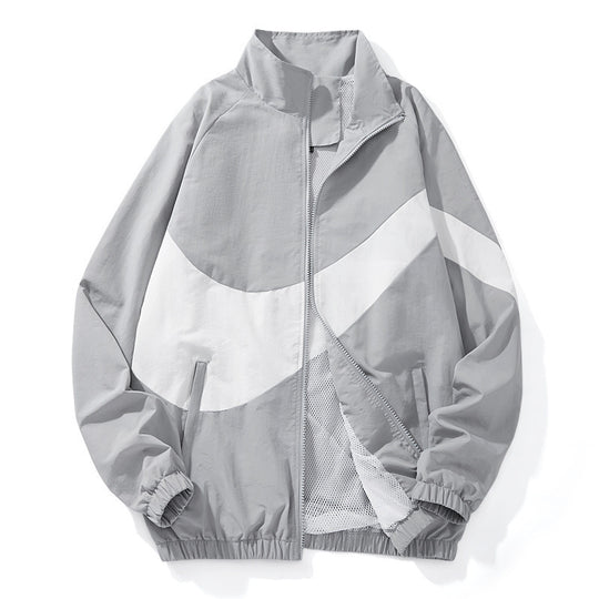 Herren Sportliche Übergangsjacke mit hohem Kragen und seitlichen Reißverschlusstaschen Nord Taschen