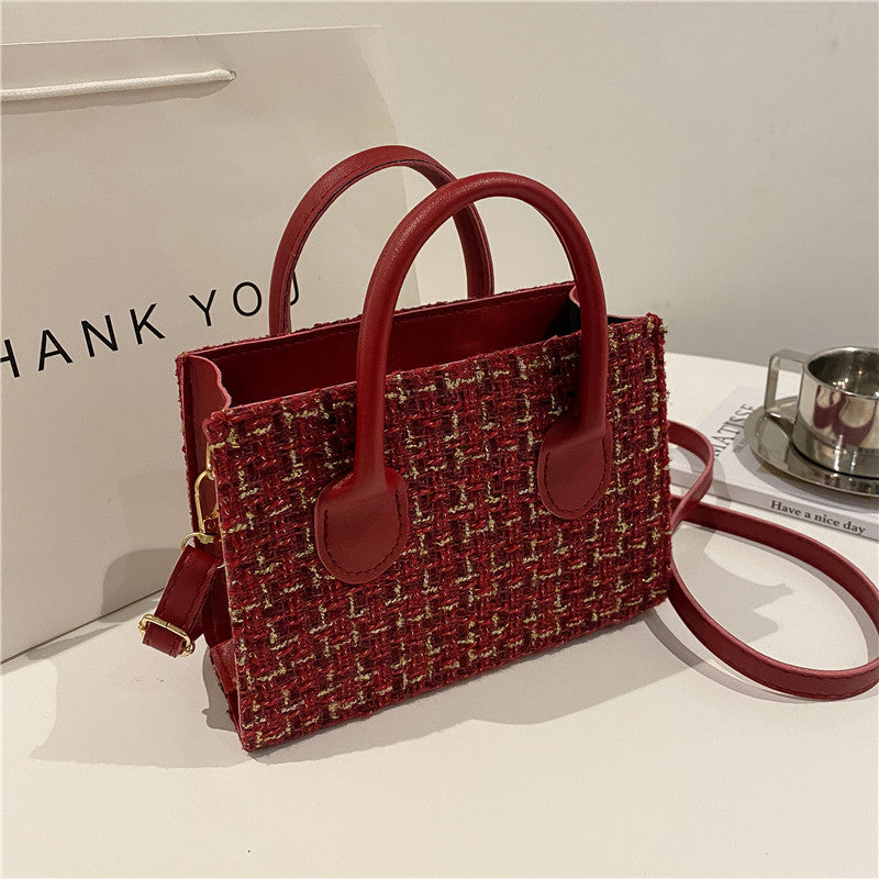 Damen elegante Tweed-Handtasche Nord Taschen