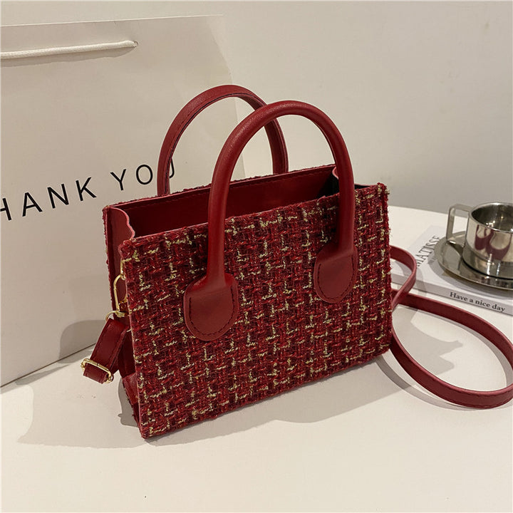 Damen elegante Tweed-Handtasche Nord Taschen