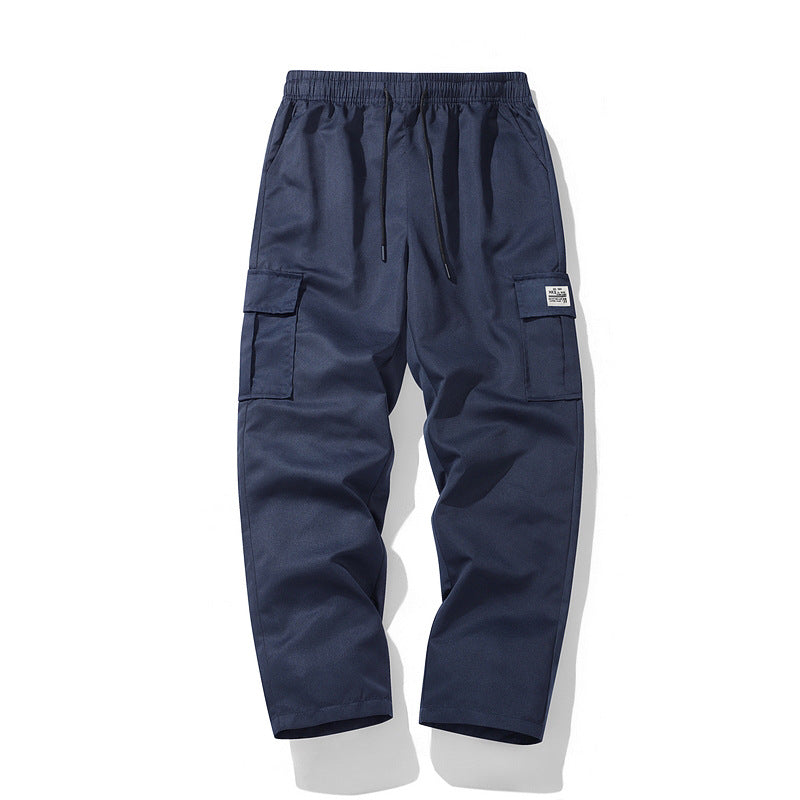 Herren Lässige Cargo-Jogginghose mit elastischem Tunnelzugbund, Mehrfachtaschen & tapered Bein Nord Taschen