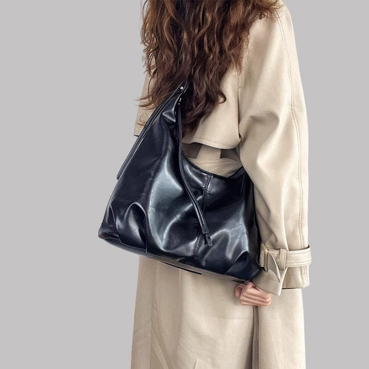 Damen Hobo-Tasche aus luxuriösem, geschmeidigem Kunstleder mit verstellbarem Schulterriemen Nord Taschen