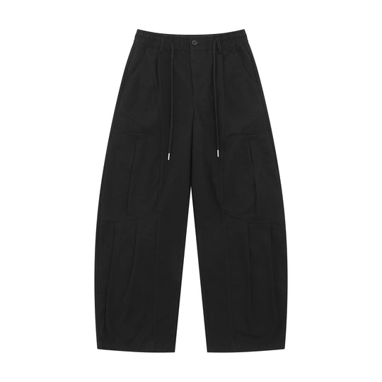 Damen Weite Cargo-Culotte mit elastischem Bund und großen Pattentaschen Nord Taschen