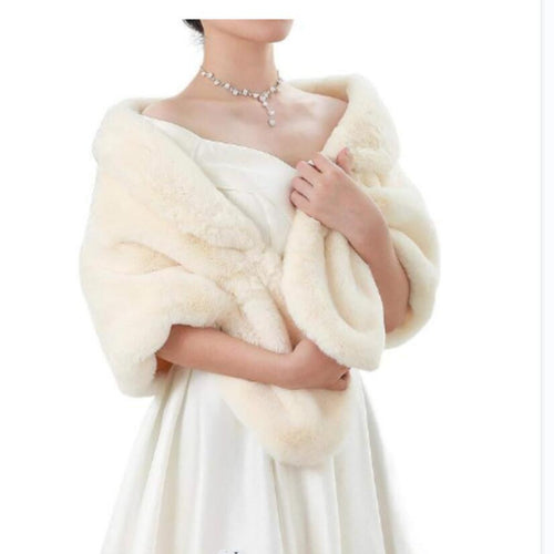 Damen Kapuzen‑Capelet aus luxuriösem Kunstpelz mit kurzem Bolero‑Schnitt Nord Taschen