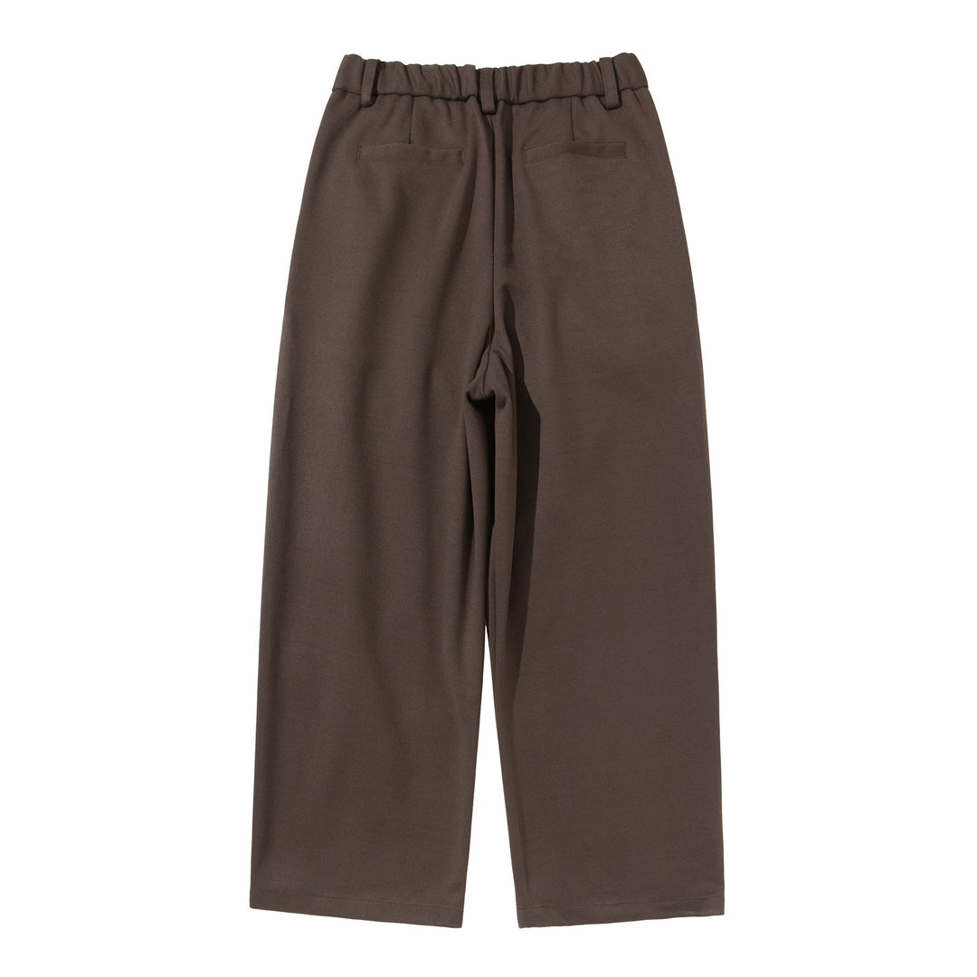 Damen Hochtaillierte Culotte-Hose mit Bundfalten und elastischem Rückenteil Nord Taschen