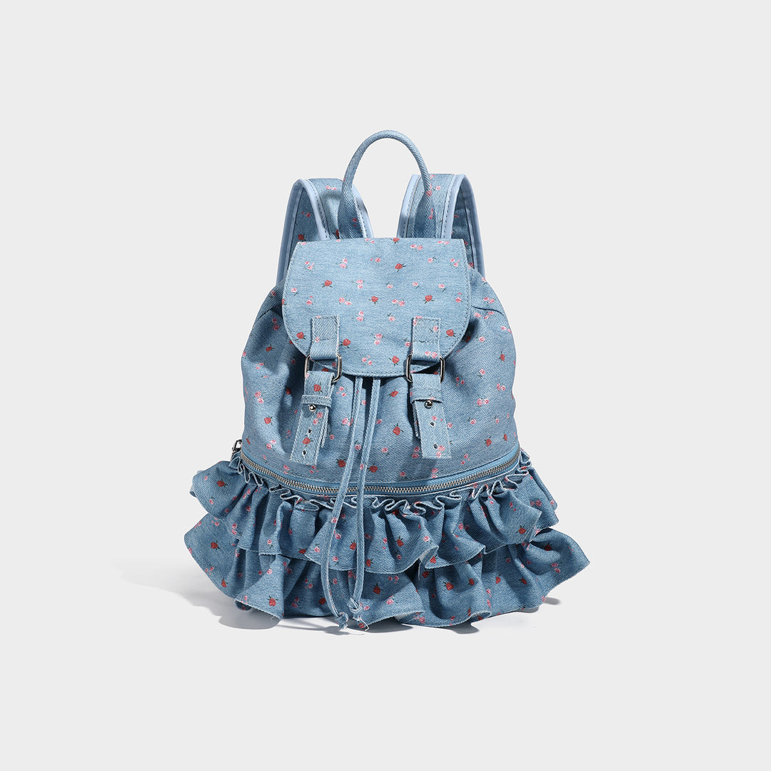 Damen Rucksack mit fransiger Rüschendetail Nord Taschen