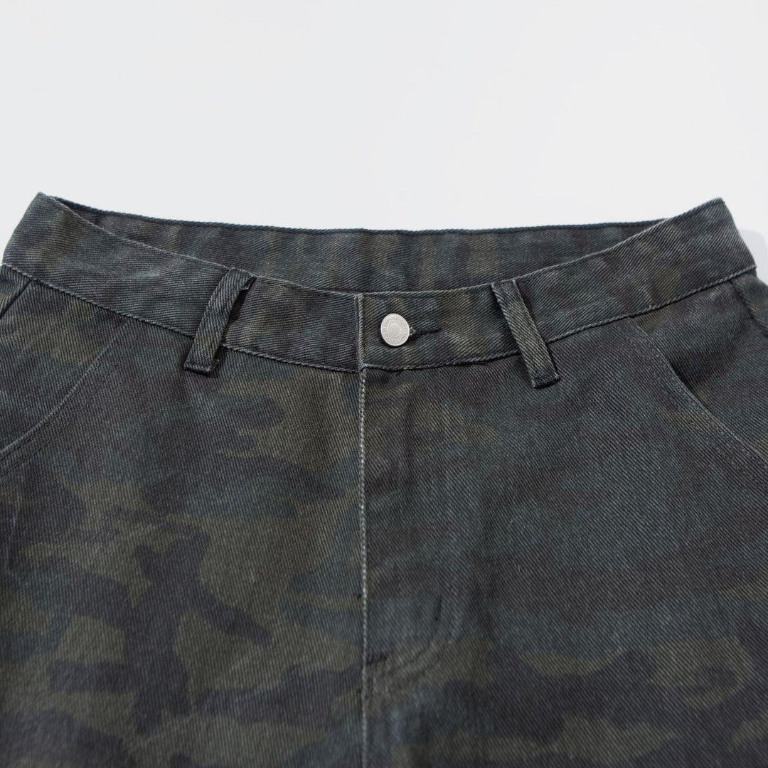 Damen Hochgeschnittene Cropped-Cargo-Hose im Utility‑Stil mit großen Klappentaschen Nord Taschen