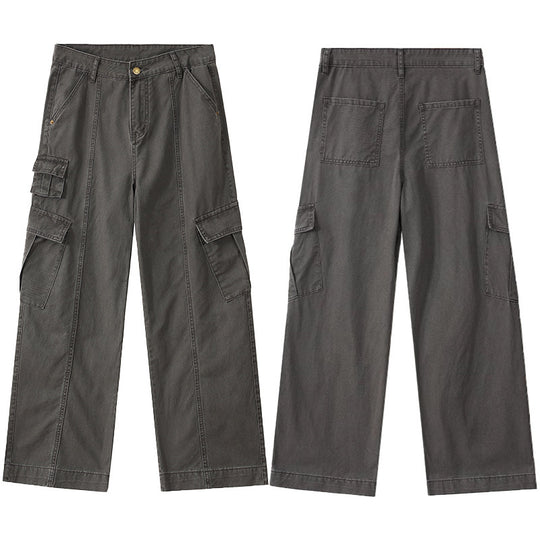 Herren weite Cargo-Hose aus robustem Baumwoll-Twill mit Utility-Taschen Nord Taschen