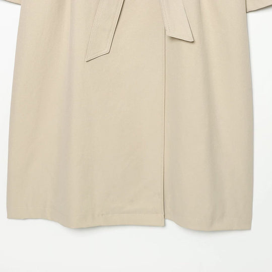 Damen Weitgeschnittener Trenchcoat mit Funnelkragen, asymmetrischer Knopfleiste und Bindegürtel Nord Taschen