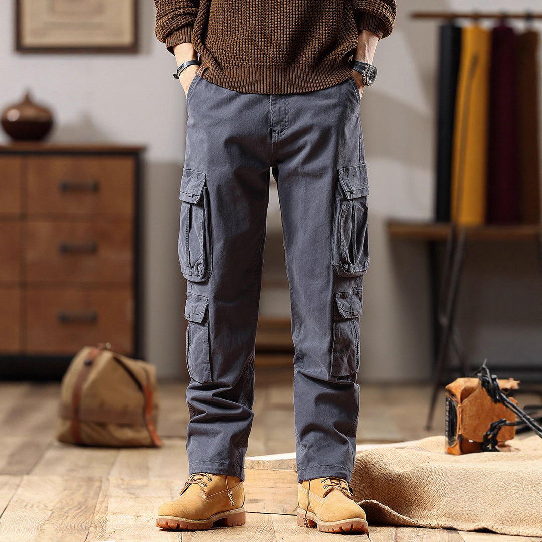 Herren Robuste Cargohose aus Baumwoll-Twill mit Mehrfachtaschen Nord Taschen