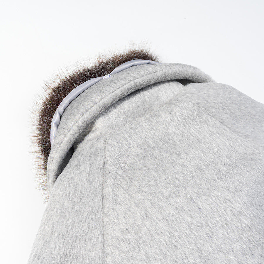 Damen Kurzjacke aus Kunstfell im Oversize‑Cut mit voluminösem Webpelzkragen Nord Taschen