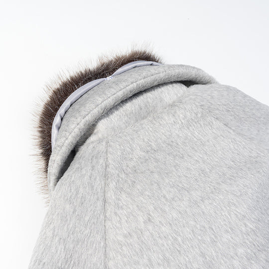 Damen Kurzjacke aus Kunstfell im Oversize‑Cut mit voluminösem Webpelzkragen Nord Taschen