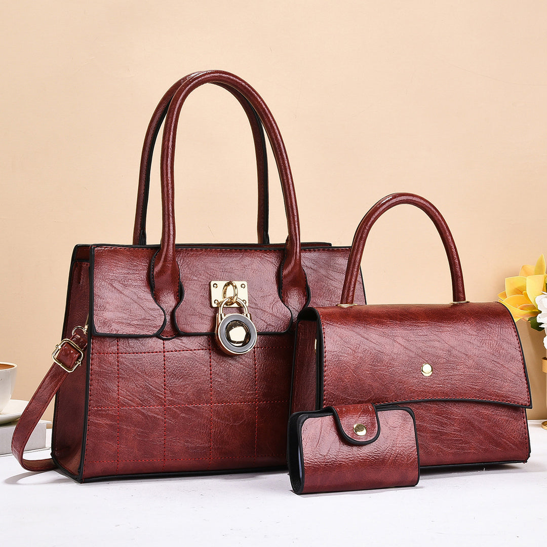 Damen elegante Handtasche mit praktischer Clutch Nord Taschen