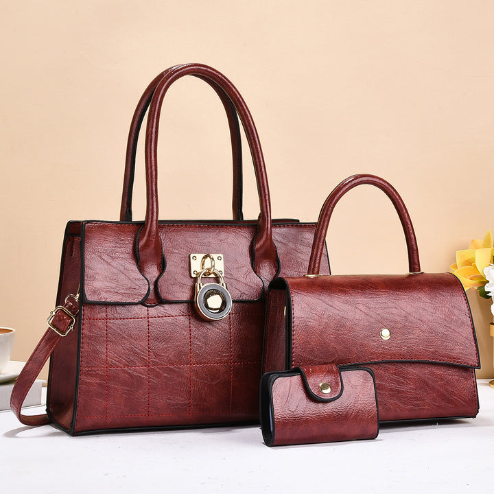 Damen elegante Handtasche mit praktischer Clutch Nord Taschen