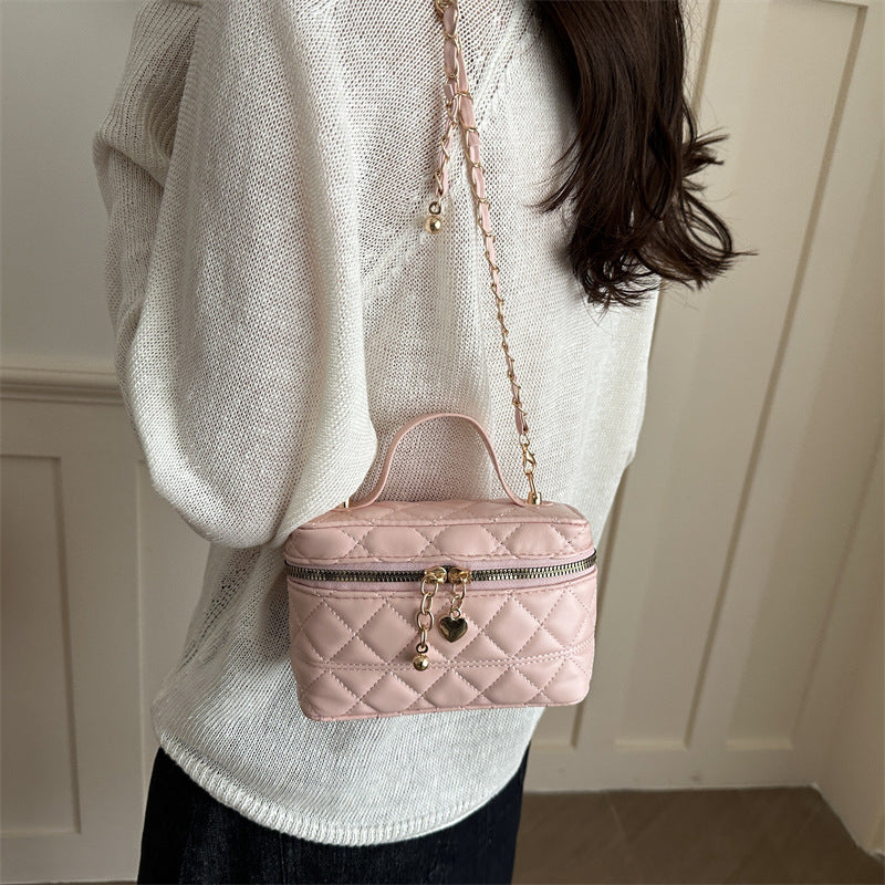 Damen elegante gesteppt Mini-Handtasche mit abnehmbarem Schulterriemen Nord Taschen