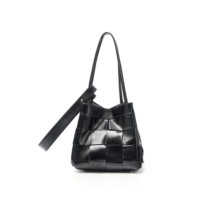 Damen trendige Schultertasche im modernen Flecht-Design Nord Taschen