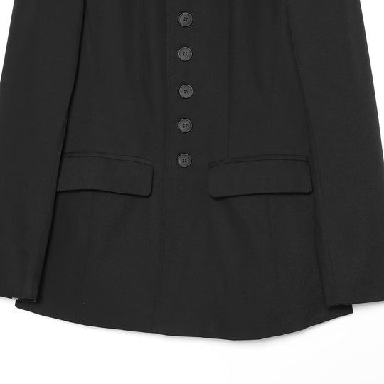 Damen Langblazer mit Stehkragen und durchgehender Knopfleiste Nord Taschen