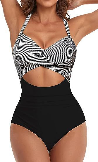 Damen Cut-Out Badeanzug