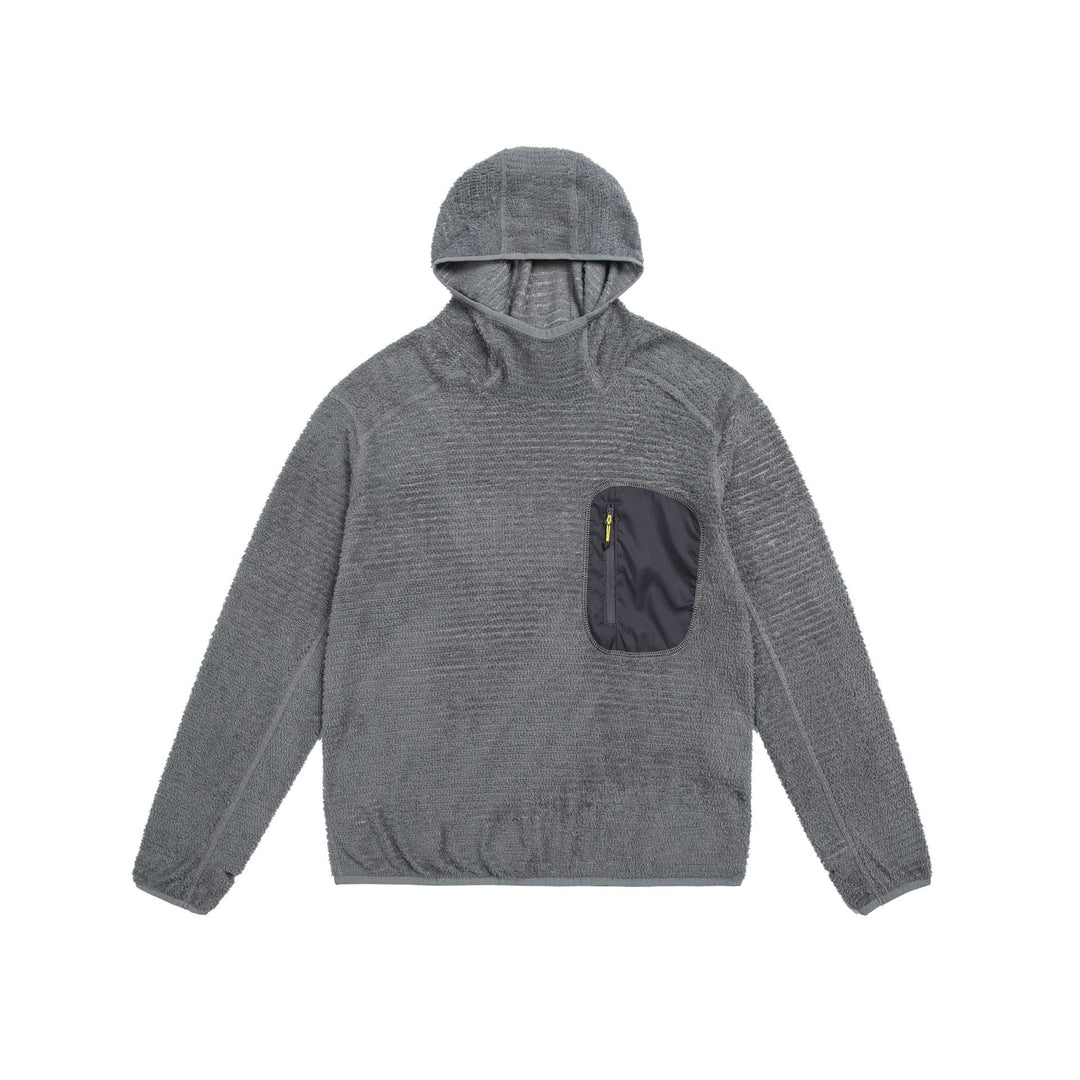 Unisex kuscheliger Kapuzen-Fleecepullover mit Brust-Reißverschlusstasche und elastischem Saum Nord Taschen